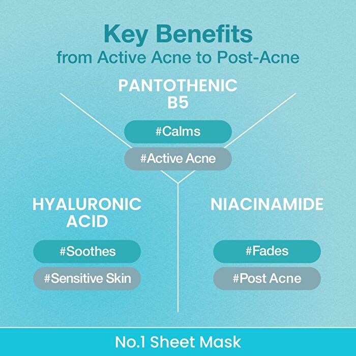 numbuzin No.1 Pantothenic B5 Hyaluronic Active Clear Mask 1 sheet - 26ml x 1 sheet