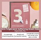 numbuzin No. 3 Tingle-Pore Softening Sheet Mask Set 5 sheets - 2025 Version - 27ml x 5 sheets