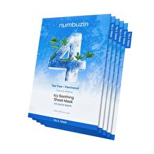 numbuzin No.4 SOS Icy Soothing Sheet Mask Set 5 sheets - 2025 Version - 27ml x 5 sheets