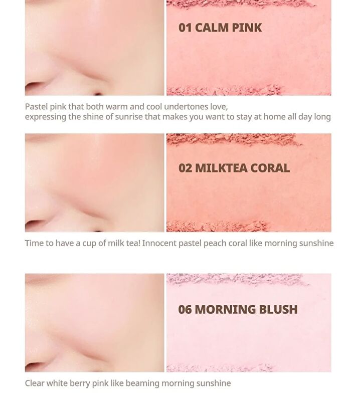 peripera Pure Blushed Sunshine Cheek - 9 Colors - #28 Romantic Rose