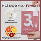numbuzin No. 3 Tingle-Pore Softening Sheet Mask Set 10 sheets - 2025 Version - 27ml x 10 sheets