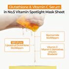 numbuzin No.5+ Glutathione Vitamin Concentrated Mask Set 10 sheets - 2025 Version - 27ml x 10 sheets