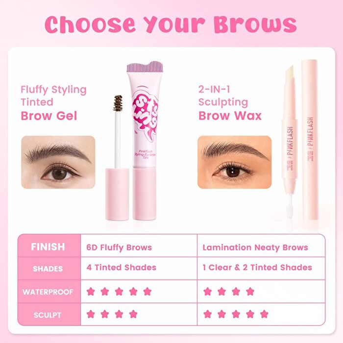 Pinkflash Fluffy Styling Eyebrow Tint - 4 Colors - #BR03 - 5g