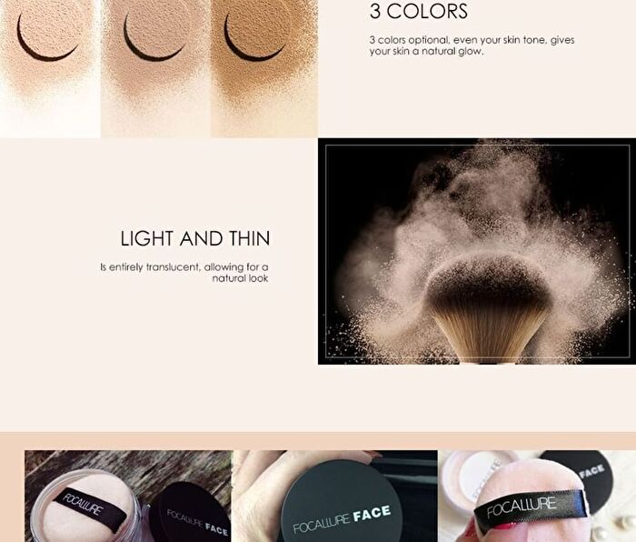 Focallure Invisible Finish Loose Setting Powder - 3 Colors - #03 Wheat - 7g