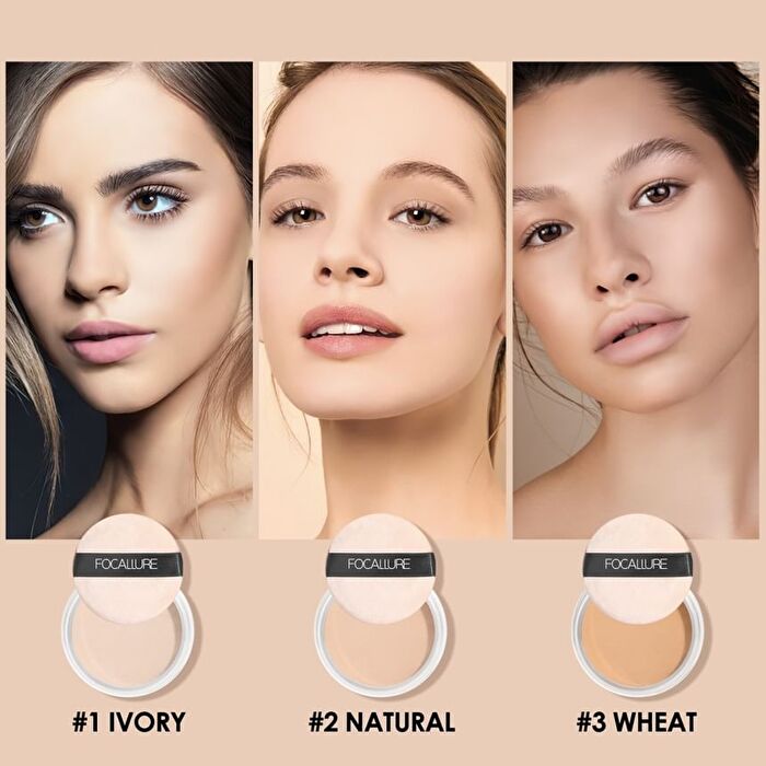 Focallure Invisible Finish Loose Setting Powder - 3 Colors - #03 Wheat - 7g