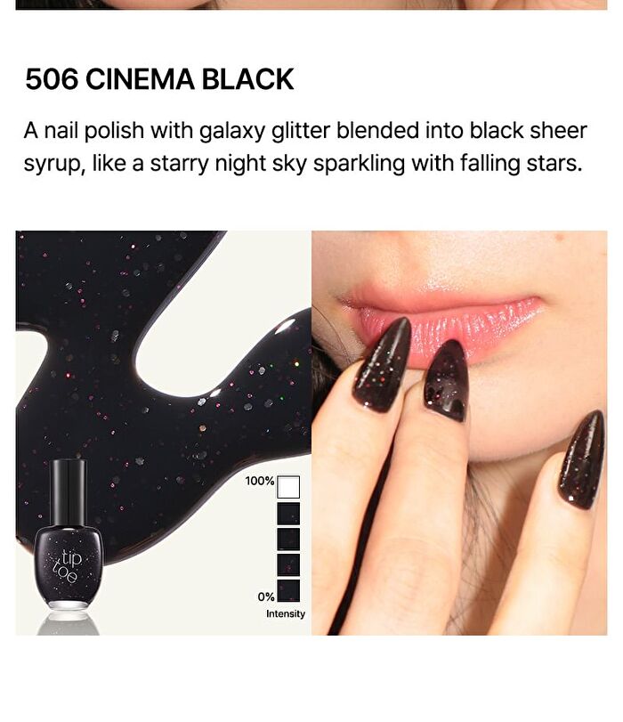 Giocoso Nail Polish - 9 Colors - #506 Cinema Black