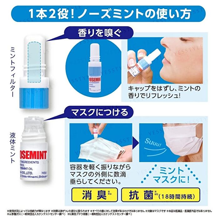 Nose Mint Strap & Cap Set - 1 set