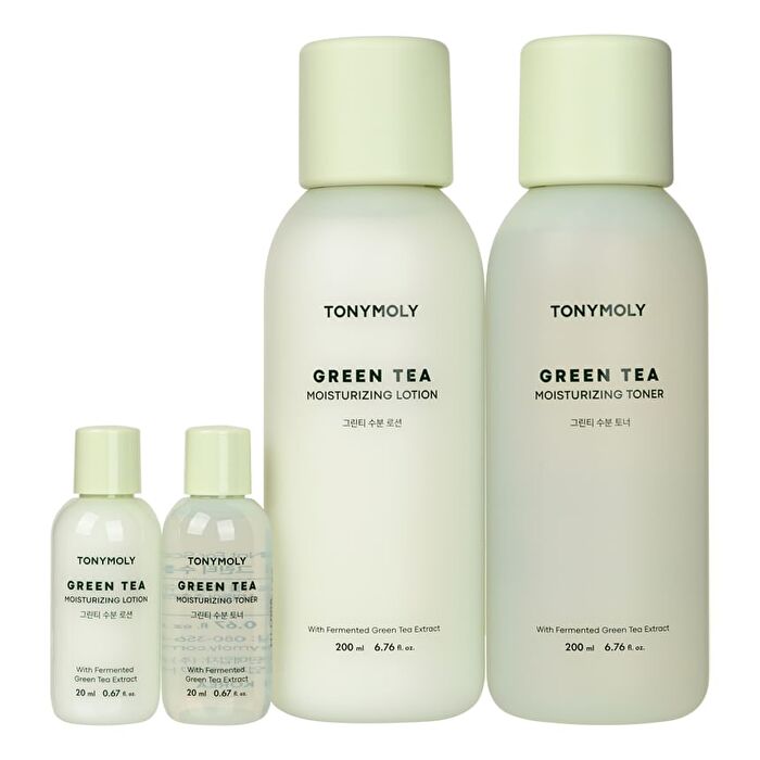 Green Tea Moisturizing Skin Care Set - 4 pcs
