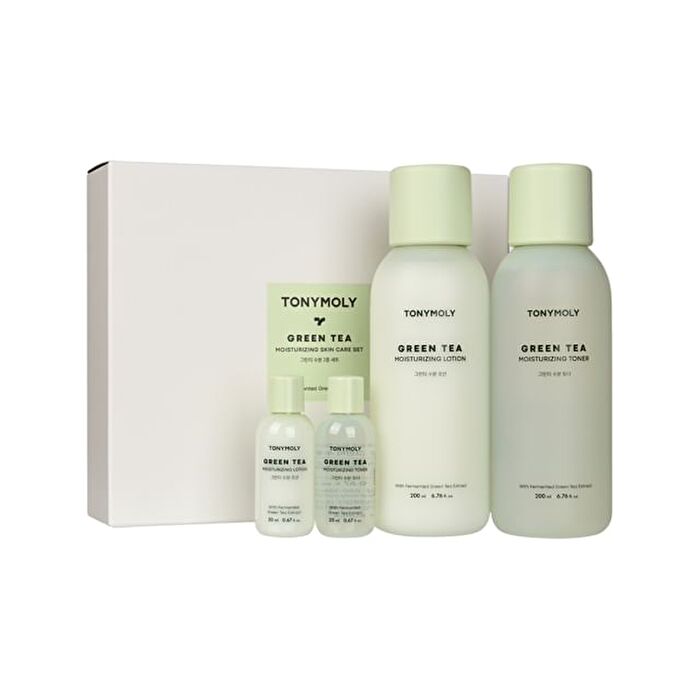 Green Tea Moisturizing Skin Care Set - 4 pcs