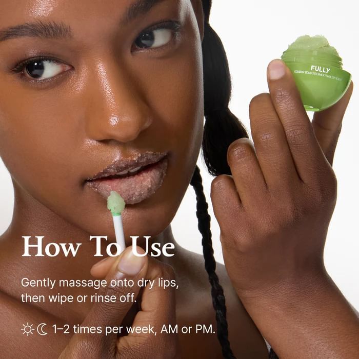 Fully Green Tomato Smoothie Lip Scrub - 12g