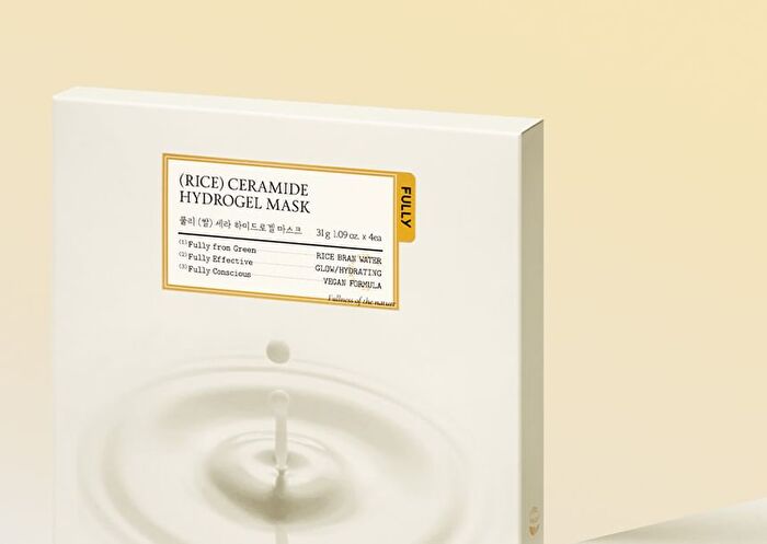 Fully Rice Ceramide Hydrogel Mask Set - 31g x 4 sheets
