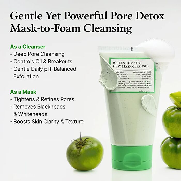 Fully Green Tomato Clay Pack Cleanser Mini - 30ml
