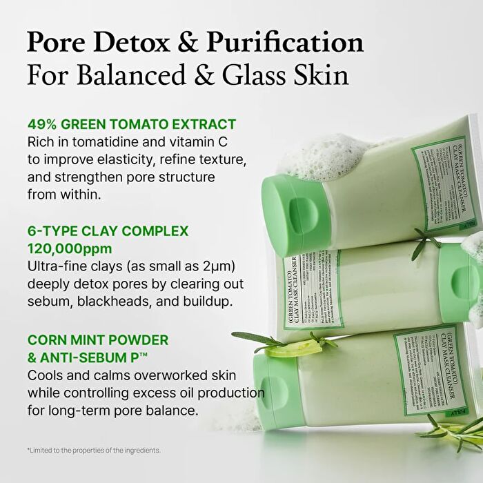 Fully Green Tomato Clay Pack Cleanser Mini - 30ml