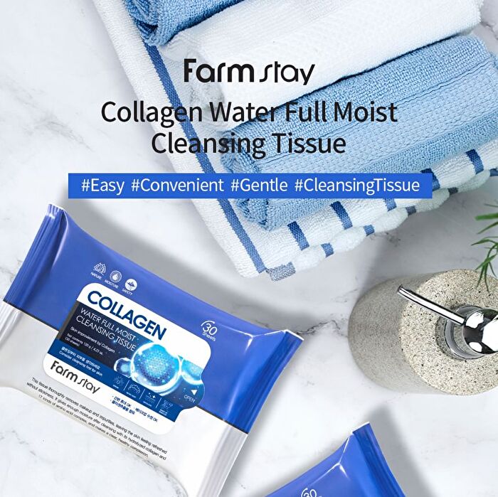 Collagen Water Full Moist Cleansing Tissue - 2025 Version - 30 sheets