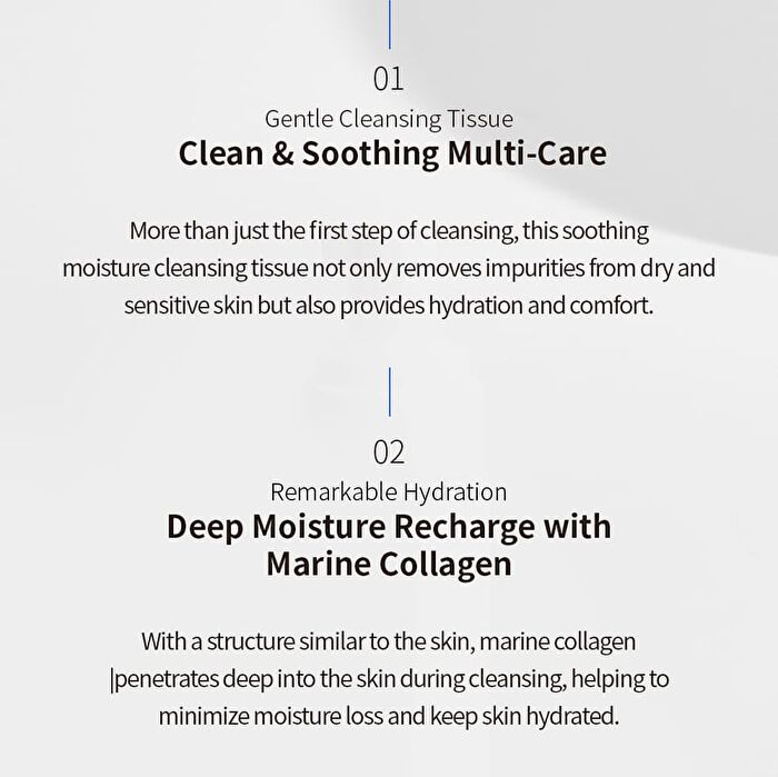 Collagen Water Full Moist Cleansing Tissue - 2025 Version - 30 sheets