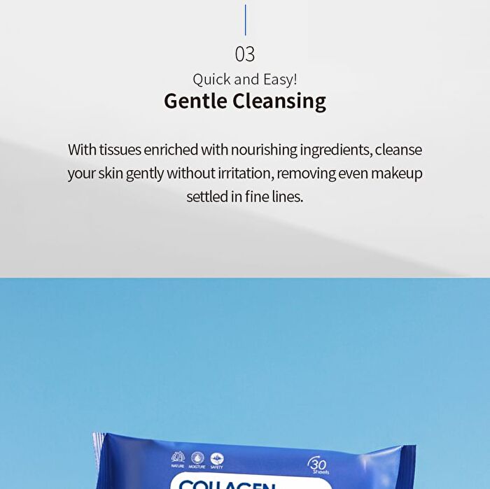 Collagen Water Full Moist Cleansing Tissue - 2025 Version - 30 sheets