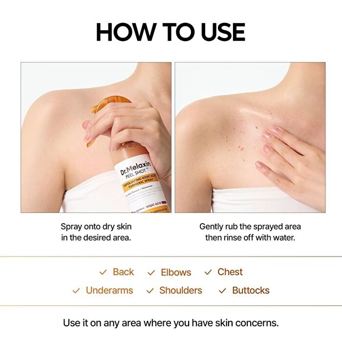 Peel Shot Exfoliating Kojic Acid Turmeric Spray - 200ml