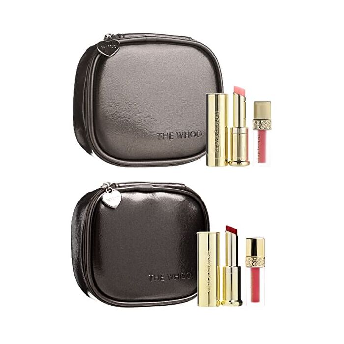 The Whoo Gongjinhyang Mi Glow Lip Balm Special Set - 2 Colors - Wine Red
