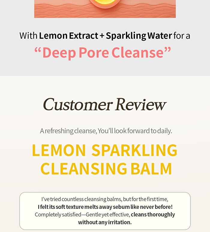 Lemon Sparkling Cleansing Balm - 150ml