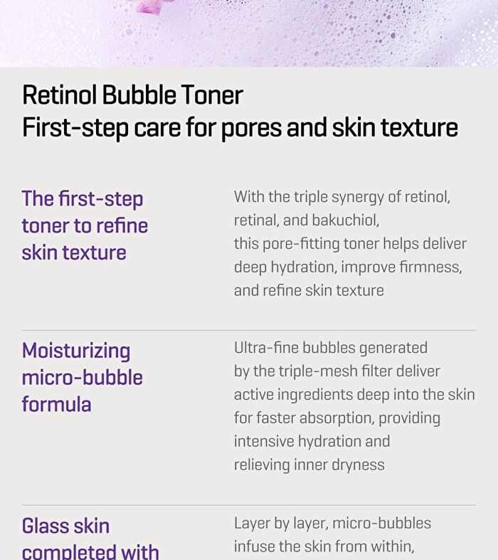 Retinol Bakuchiol Bubble Toner - 100ml