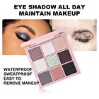Shimmer Cream 9 Colors Eyeshadow Palette - 2 Types - 02# Dark purple - 12.6g