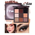 Shimmer Cream 9 Colors Eyeshadow Palette - 2 Types - 02# Dark purple - 12.6g