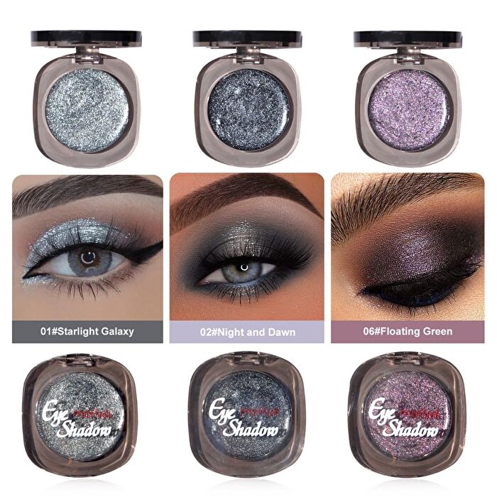 Mirror Glitter Dril Eyeshadow- 6 Colors - 01# Starlight Galaxy - 2.1g