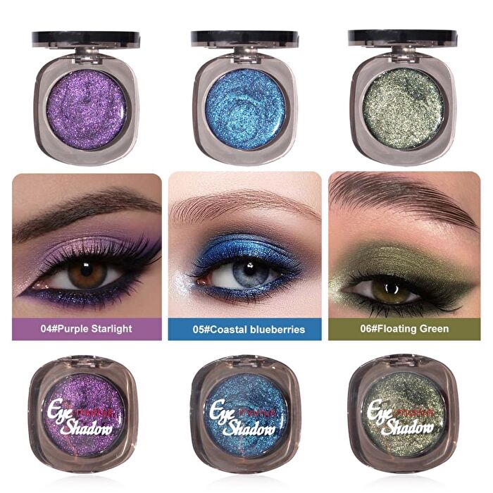 Mirror Glitter Dril Eyeshadow- 6 Colors - 01# Starlight Galaxy - 2.1g