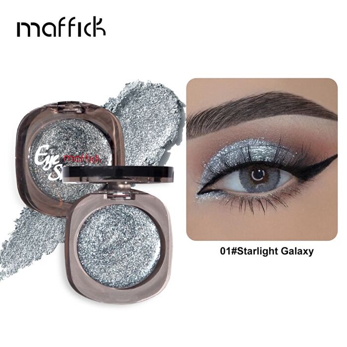 Mirror Glitter Dril Eyeshadow- 6 Colors - 01# Starlight Galaxy - 2.1g