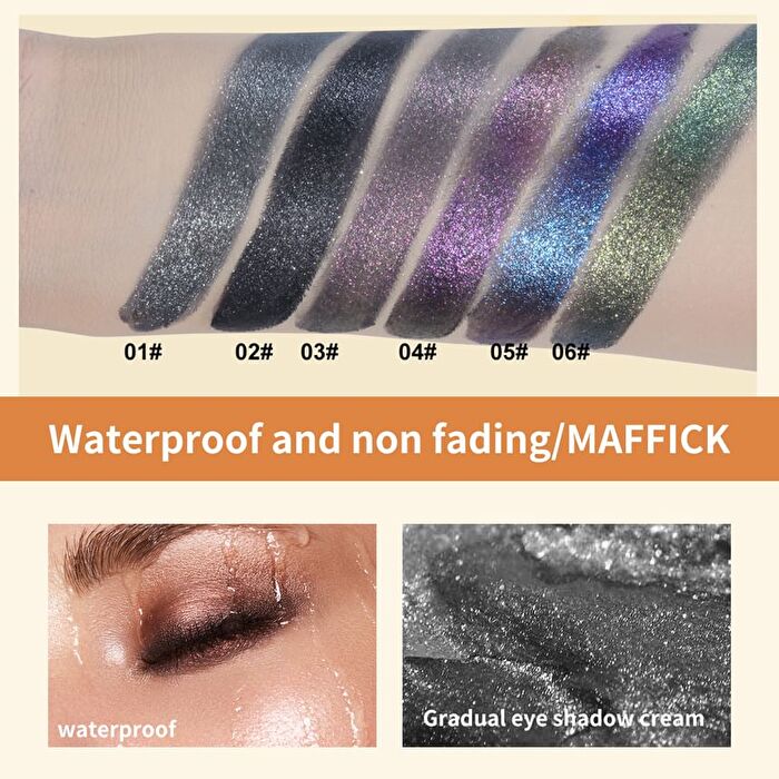 Mirror Glitter Dril Eyeshadow- 6 Colors - 01# Starlight Galaxy - 2.1g
