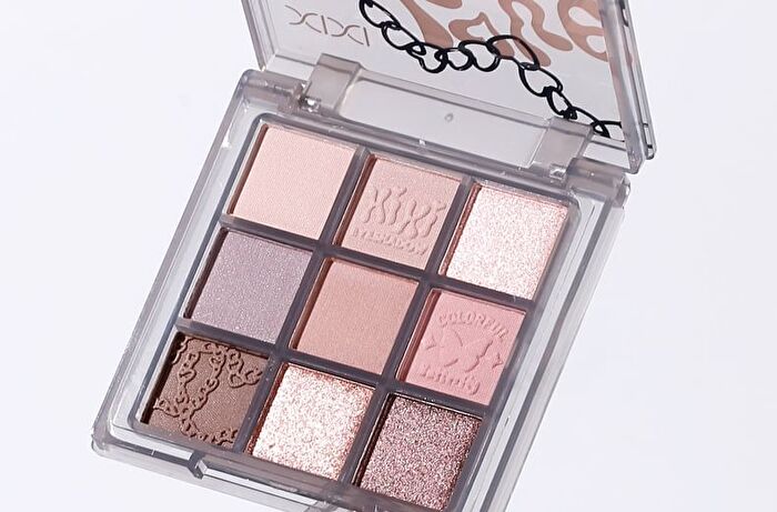 Smoky Pink Sweet 9 Color Eyeshadow - 4 Types - #01 Autumn Small Fish - 7g