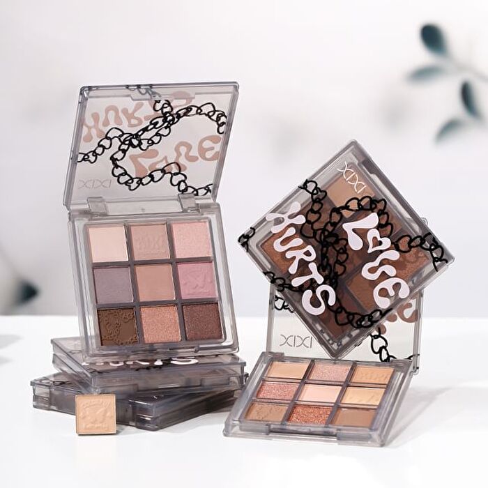 Smoky Pink Sweet 9 Color Eyeshadow - 4 Types - #01 Autumn Small Fish - 7g