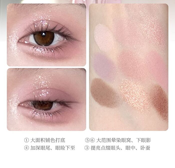 Smoky Pink Sweet 9 Color Eyeshadow - 4 Types - #03 Rich Chocolate - 7g