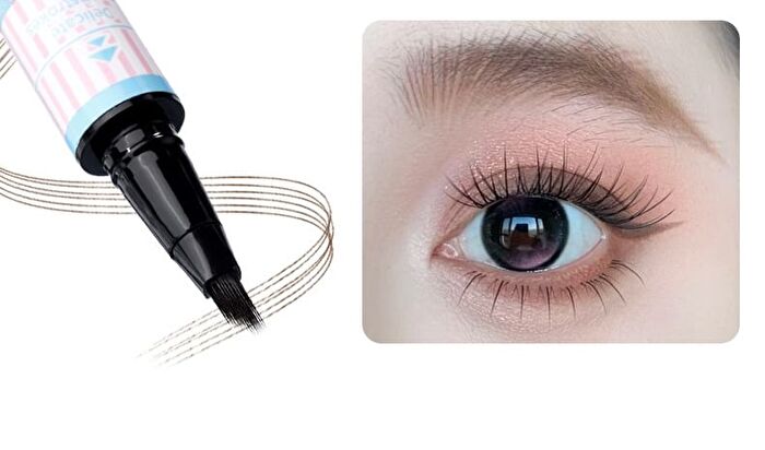 Diamond-Shaped Brush Wild Water-Sensitive Eyebrow Pencil - 3 Colors - #01 Light Brown Tea - 600mg