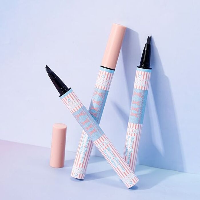 Diamond-Shaped Brush Wild Water-Sensitive Eyebrow Pencil - 3 Colors - #01 Light Brown Tea - 600mg