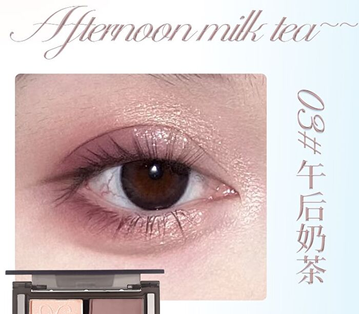 Smoke Rain Dream Butterfly 4 Color Eyeshadow Palette - 4 Types - #01 Cherry Whisper - 5g