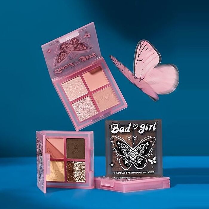 Smoke Rain Dream Butterfly 4 Color Eyeshadow Palette - 4 Types - #01 Cherry Whisper - 5g