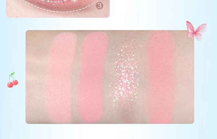 Smoke Rain Dream Butterfly 4 Color Eyeshadow Palette - 4 Types - #04 Grey Ball - 5g