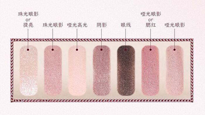 Colorrose Western Antique Seven-Color Eyeshadow Palette - 3 Types - CR757 Gentle Pink - 12g