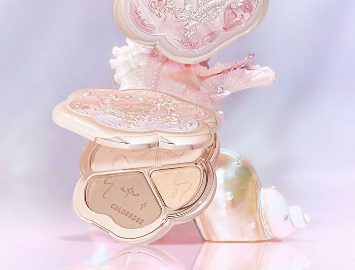 Colorrose Embossed 3-Color Contouring Palette - 2 Types - CR726 Glowy - 9g
