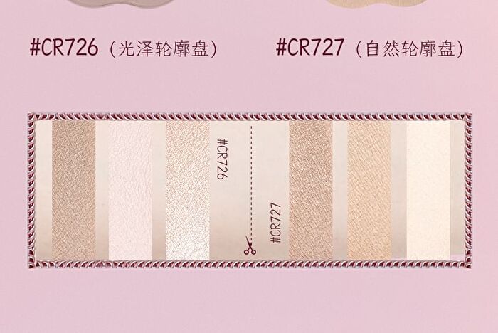 Colorrose Embossed 3-Color Contouring Palette - 2 Types - CR726 Glowy - 9g
