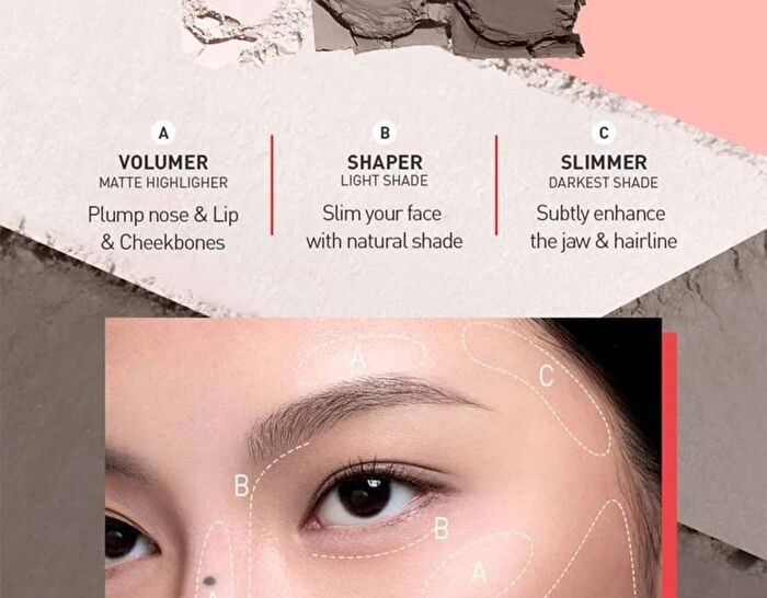 LAYER-IT-All Contour Palette - 2 Types - #02 ASH BROWN - 9.5g