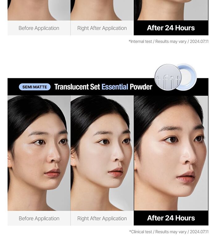 Tfit Translucent Set Essential Powder - 2 Colors - #01 White