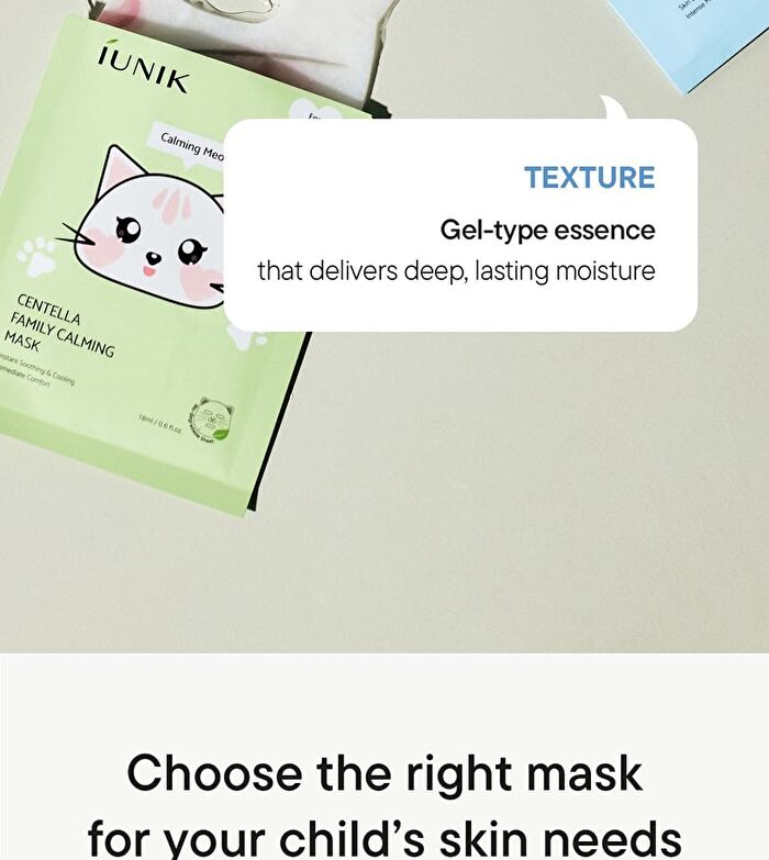 Beta-Glucan Family Moisture Mask For Kids Set - 18ml x 10 sheets