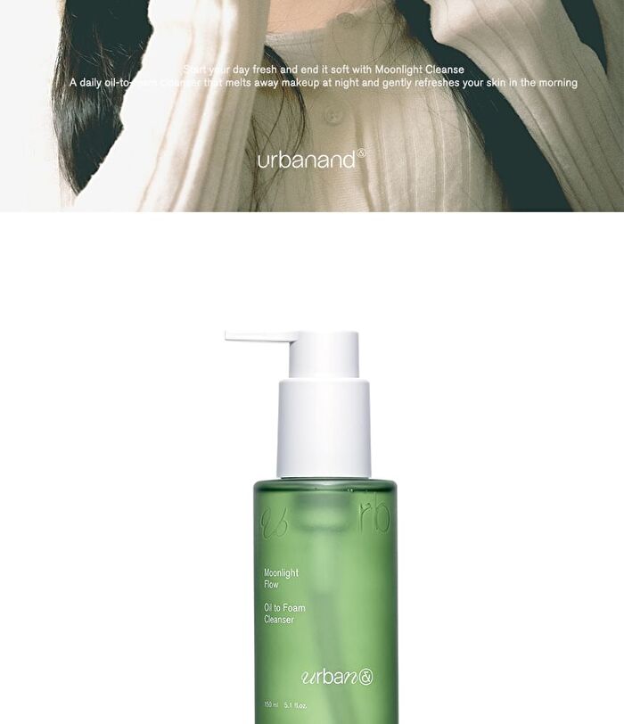 Urbanand Moonlight Flow Oil To Foam Cleanser - 150ml