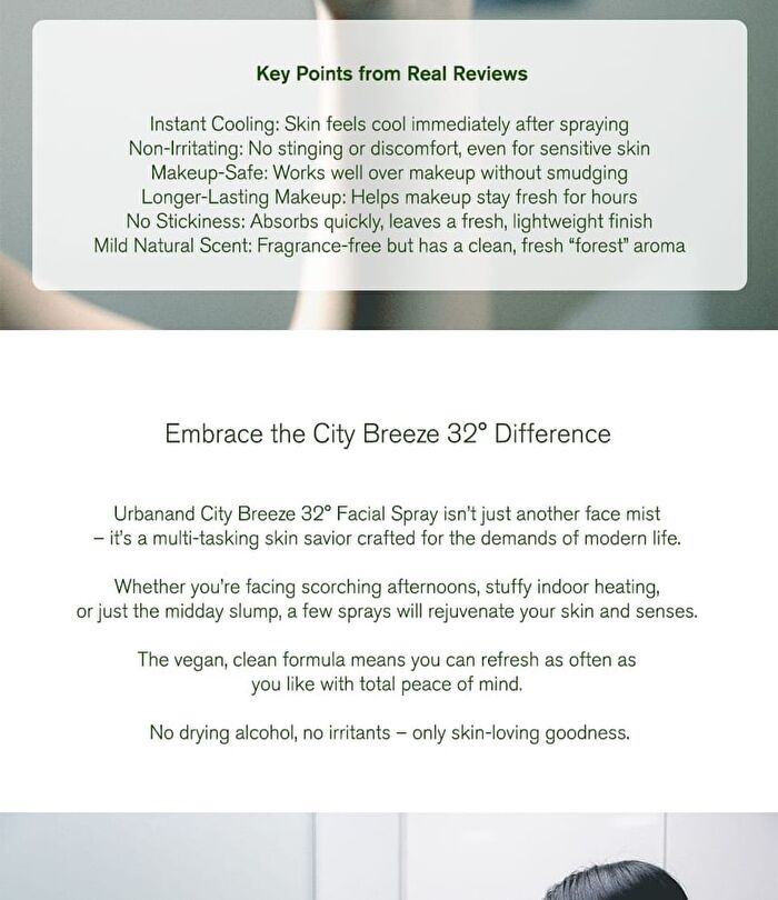 Urbanand City Breeze 32 Facial Spray - 150ml