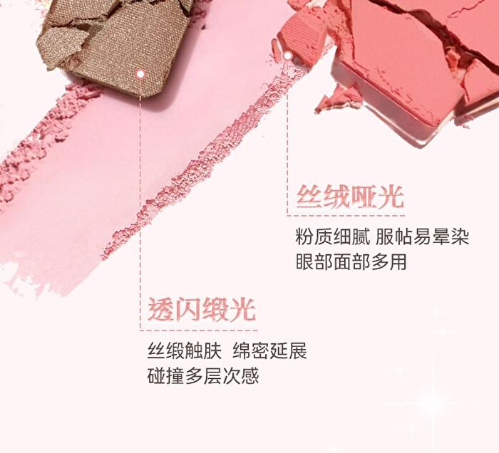 Illuminating Chameleon Eyeshadow Palette - 4 Types - 01# Honeysuckle - 3.2g