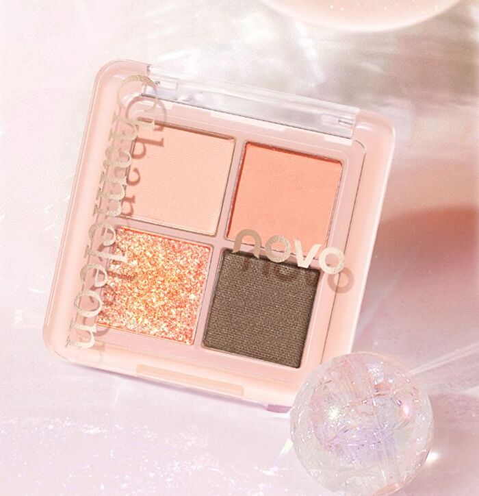 Illuminating Chameleon Eyeshadow Palette - 4 Types - 01# Honeysuckle - 3.2g