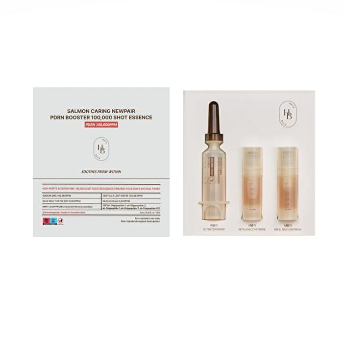 Salmon Caring Newpair PDRN Booster 100,000 Shot Essence 2 pcs Set - 1 set