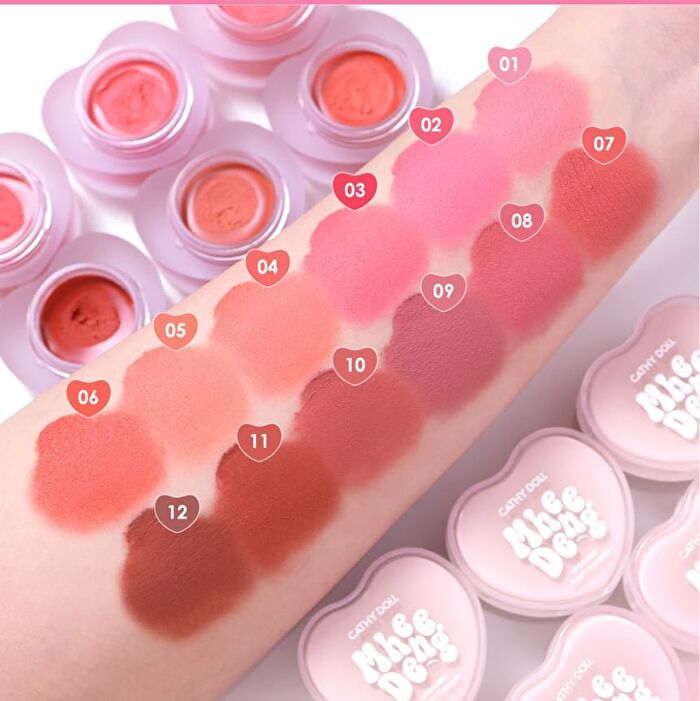 Mhee Deng Lip & Cheek Fluffy Pudding - 10 Warm Fig